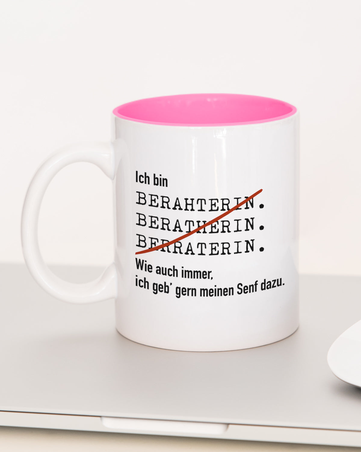 Ich bin Berater/in - Tasse Beraterin Pink Tasse Lieblingskollegen®