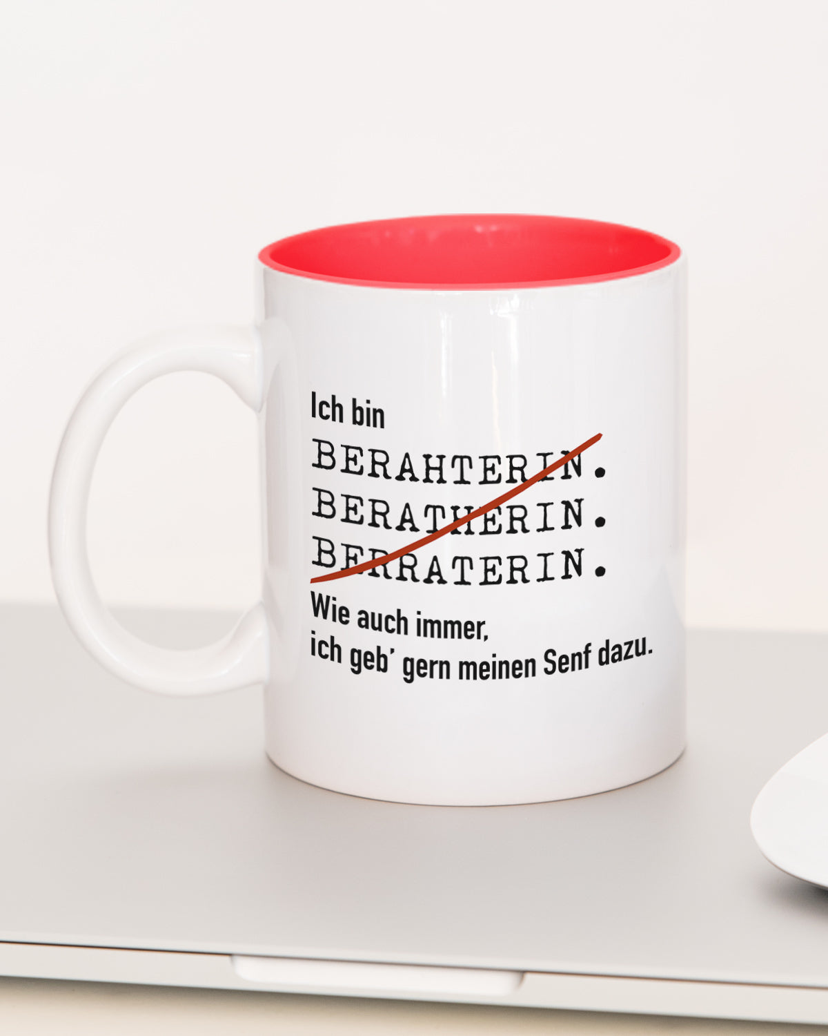 Ich bin Berater/in - Tasse Beraterin Rot Tasse Lieblingskollegen®