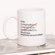 Ich bin Logopäde/in - Tasse Logopädin Weiß Tasse Lieblingskollegen®