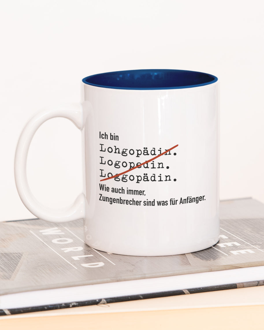 Ich bin Logopäde/in - Tasse Logopädin Dunkelblau Tasse Lieblingskollegen®