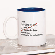 Ich bin Logopäde/in - Tasse Logopädin Dunkelblau Tasse Lieblingskollegen®