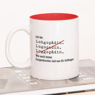 Ich bin Logopäde/in - Tasse Logopädin Rot Tasse Lieblingskollegen®