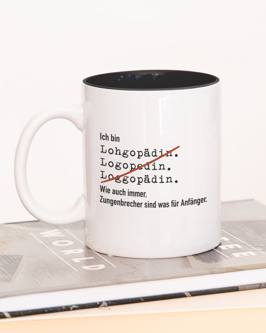 Ich bin Logopäde/in - Tasse Logopädin Schwarz Tasse Lieblingskollegen®