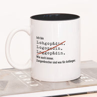 Ich bin Logopäde/in - Tasse Logopädin Schwarz Tasse Lieblingskollegen®