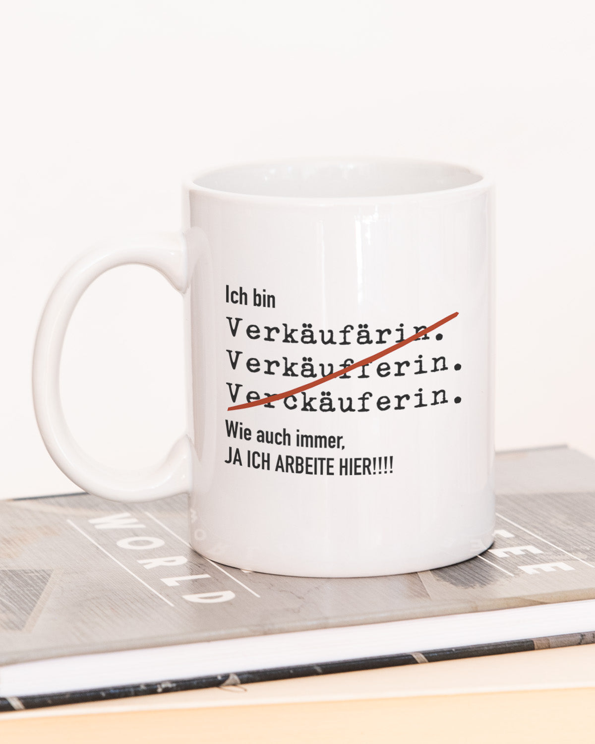 Ich bin Verkäufer/in - Tasse Verkäuferin Weiß Tasse Lieblingskollegen®