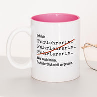 Ich bin Fahrlehrer/in - Tasse Fahrlehrerin Pink Tasse Lieblingskollegen®