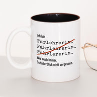 Ich bin Fahrlehrer/in - Tasse Fahrlehrerin Schwarz Tasse Lieblingskollegen®