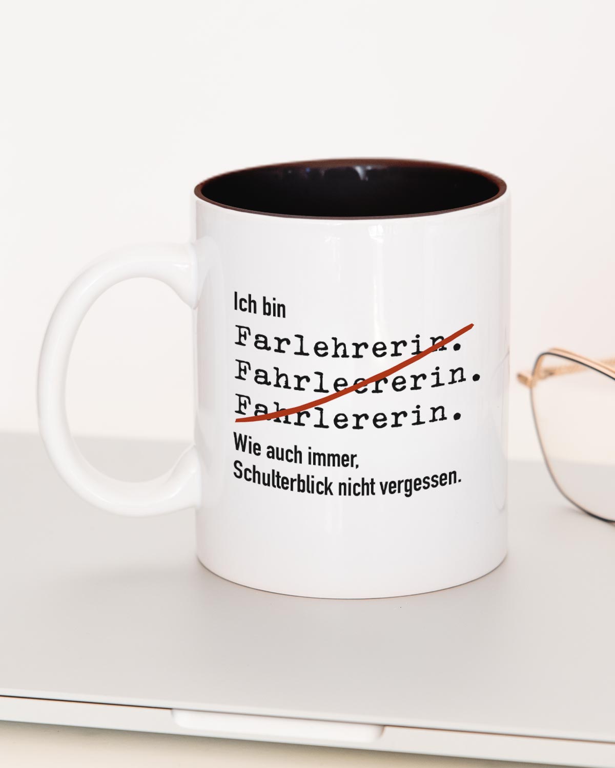 Ich bin Fahrlehrer/in - Tasse Fahrlehrerin Schwarz Tasse Lieblingskollegen®