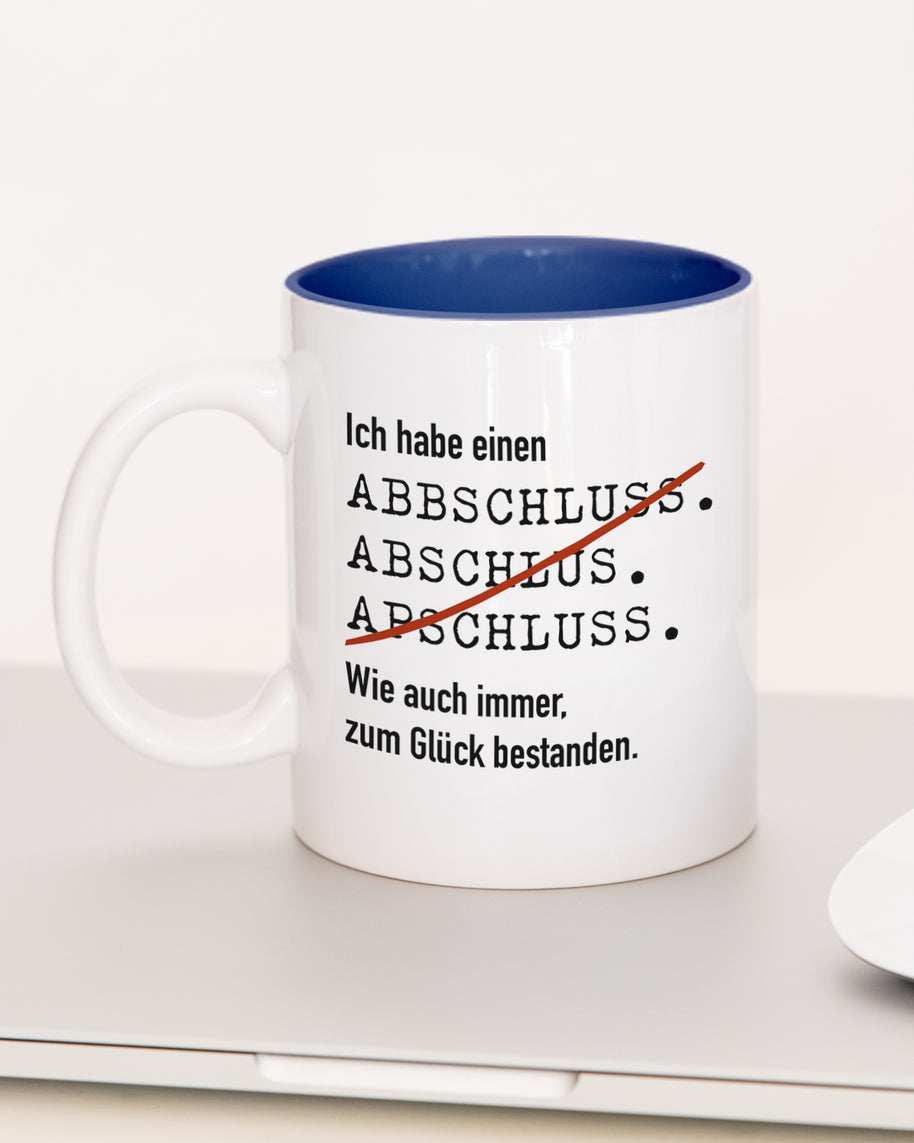 Ich habe einen Abschluss - Tasse Dunkelblau Tasse Lieblingskollegen