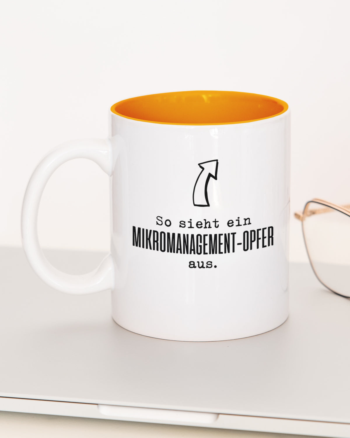 Mikromanagement - Tasse Orange Tasse Lieblingskollegen®
