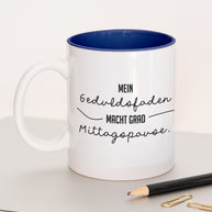 Geduldsfaden - Tasse Dunkelblau Tasse Lieblingskollegen®
