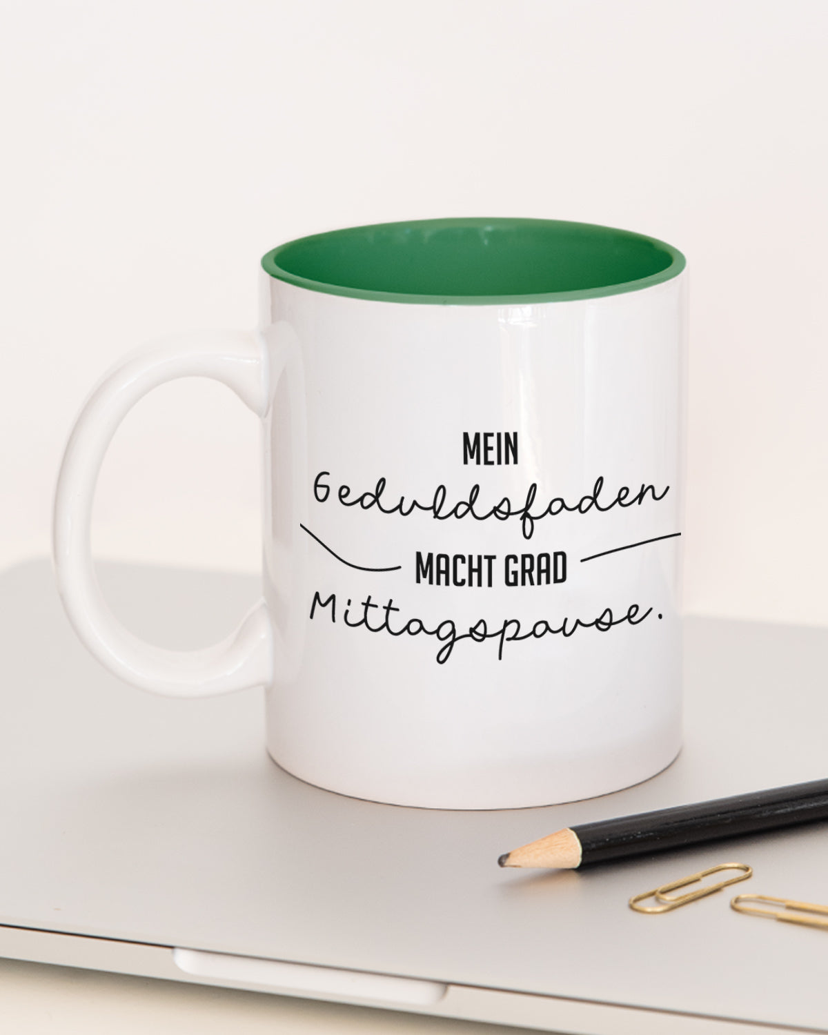 Geduldsfaden - Tasse Dunkelgrün Tasse Lieblingskollegen®