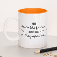 Geduldsfaden - Tasse Orange Tasse Lieblingskollegen®