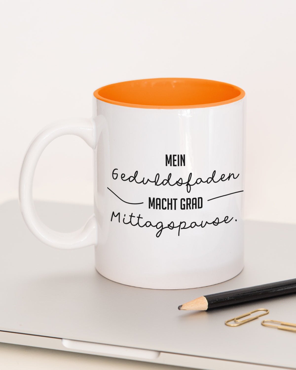Geduldsfaden - Tasse Orange Tasse Lieblingskollegen®