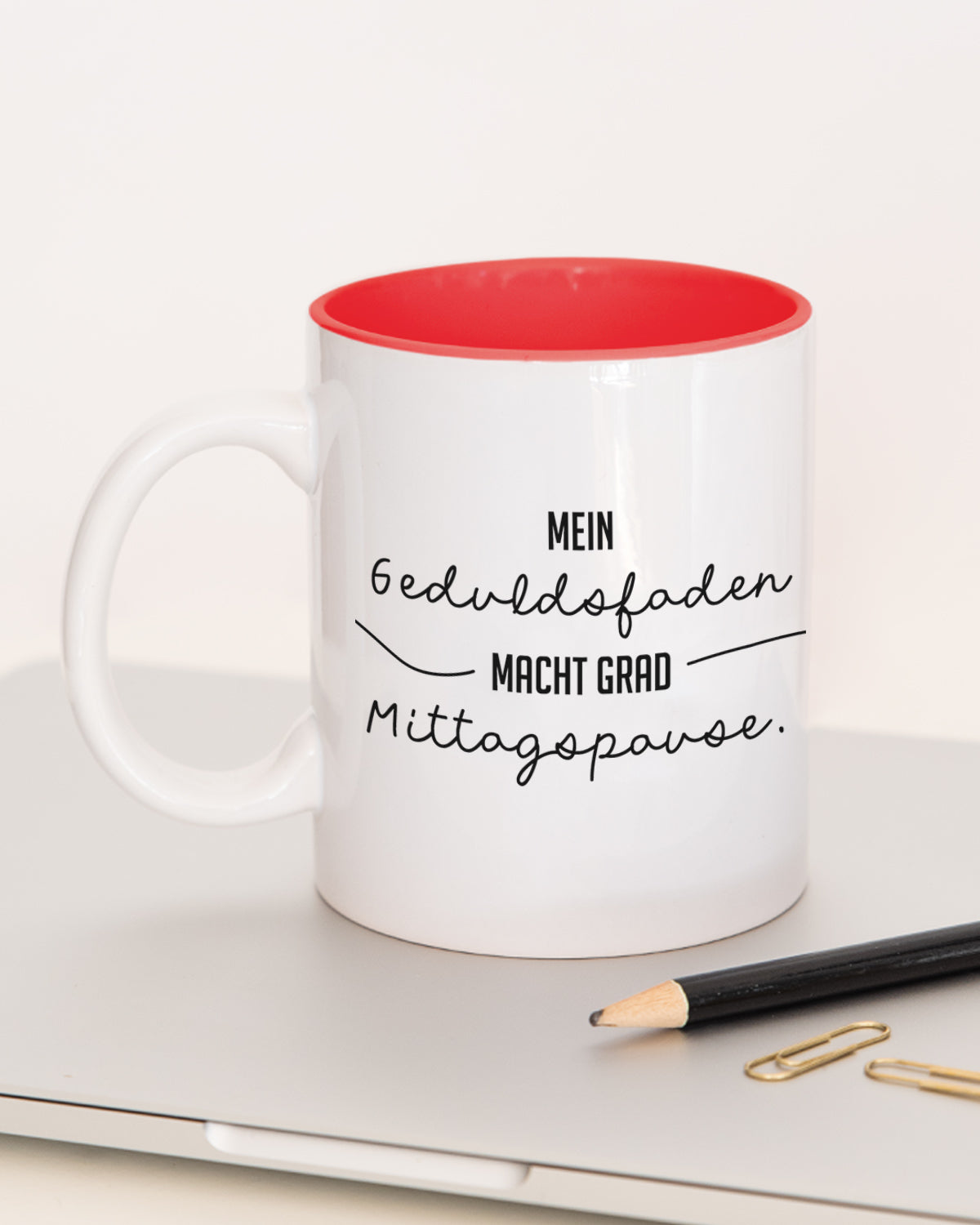 Geduldsfaden - Tasse Rot Tasse Lieblingskollegen®