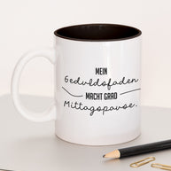 Geduldsfaden - Tasse Schwarz Tasse Lieblingskollegen®