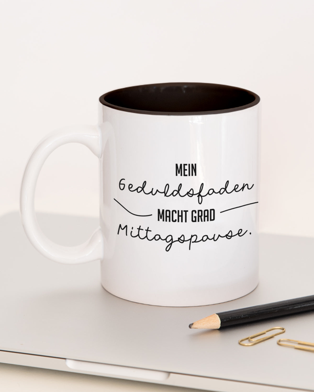 Geduldsfaden - Tasse Schwarz Tasse Lieblingskollegen®