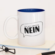 Ein nett gemeintes Nein - Tasse Dunkelblau Tasse Lieblingskollegen®