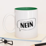 Ein nett gemeintes Nein - Tasse Dunkelgrün Tasse Lieblingskollegen®