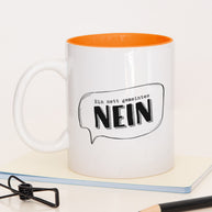 Ein nett gemeintes Nein - Tasse Orange Tasse Lieblingskollegen®
