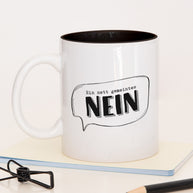 Ein nett gemeintes Nein - Tasse Schwarz Tasse Lieblingskollegen®