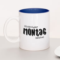 Richtiger Montag - Tasse Dunkelblau Tasse Lieblingskollegen®
