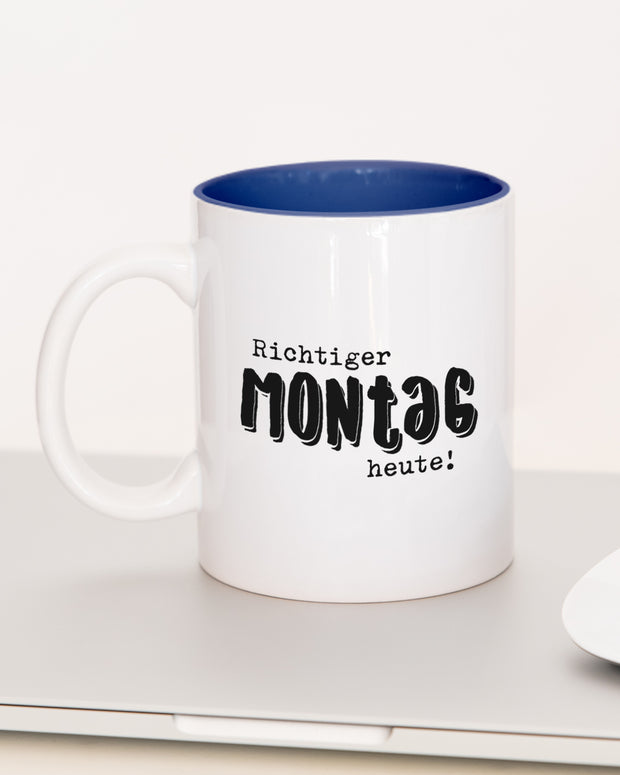 Richtiger Montag - Tasse Dunkelblau Tasse Lieblingskollegen®