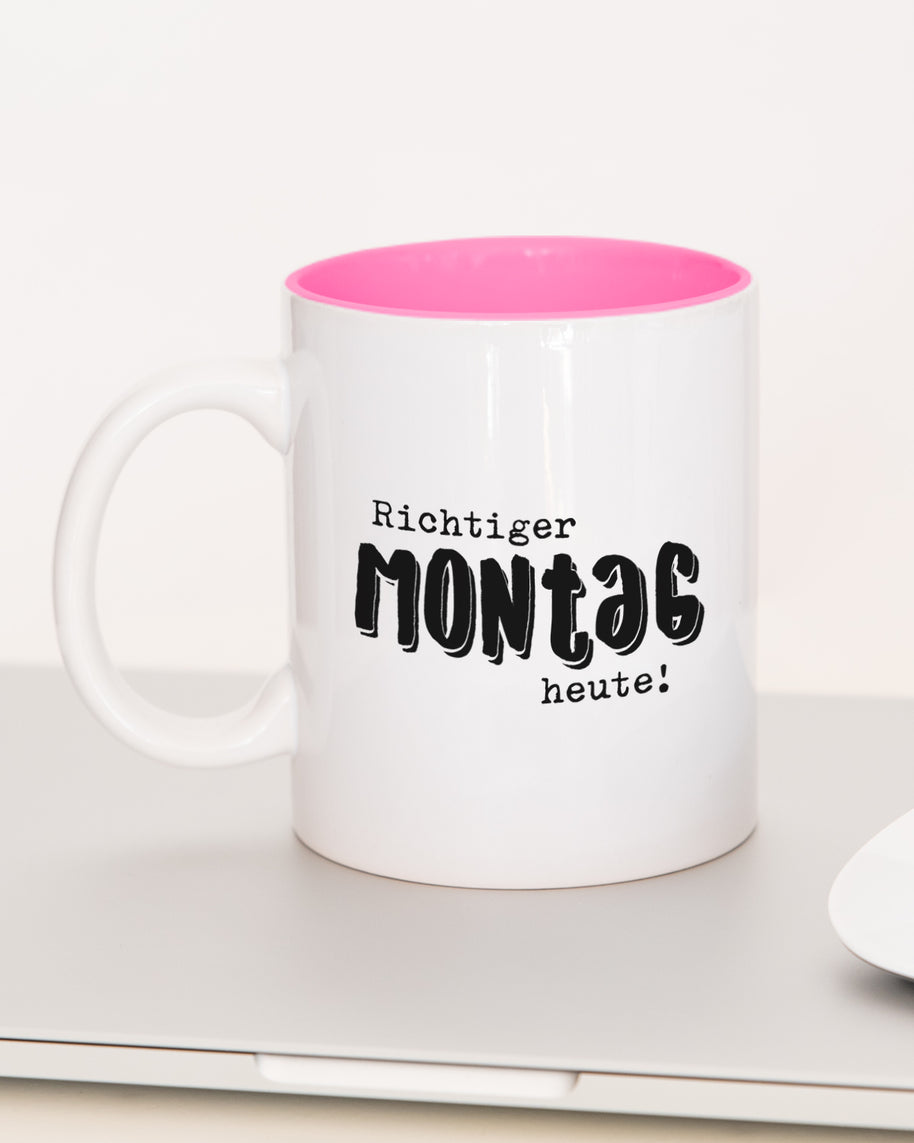 Richtiger Montag - Tasse Pink Tasse Lieblingskollegen®