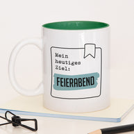 Feierabend - Tasse Dunkelgrün Tasse Lieblingskollegen®