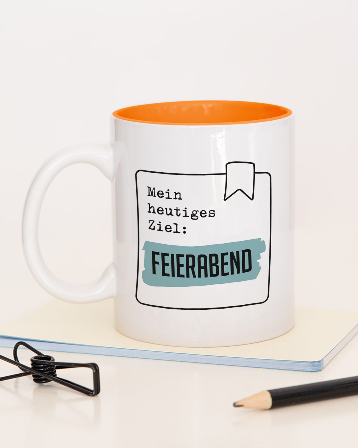 Feierabend - Tasse Orange Tasse Lieblingskollegen®