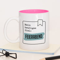 Feierabend - Tasse Pink Tasse Lieblingskollegen®