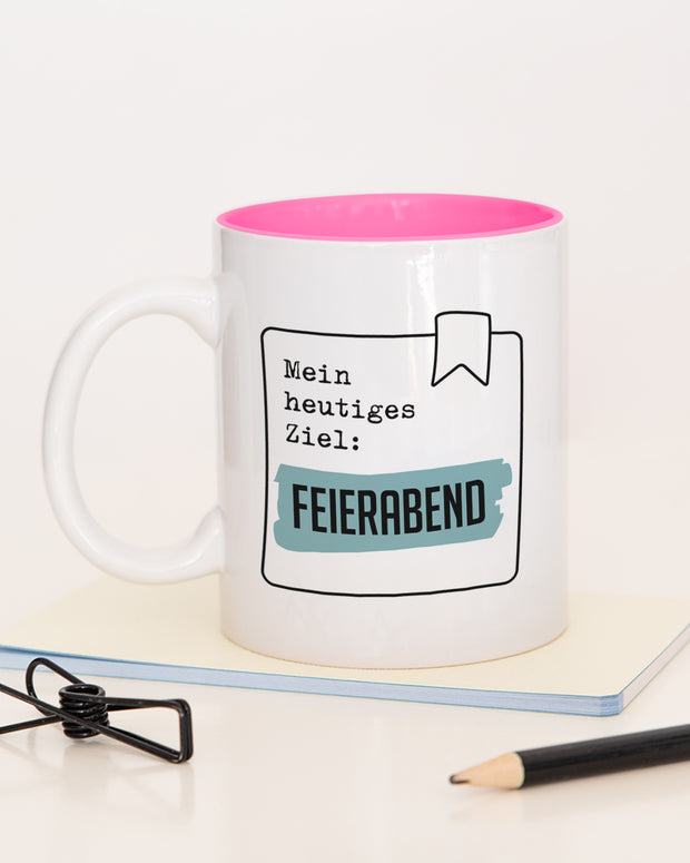 Feierabend - Tasse Pink Tasse Lieblingskollegen®