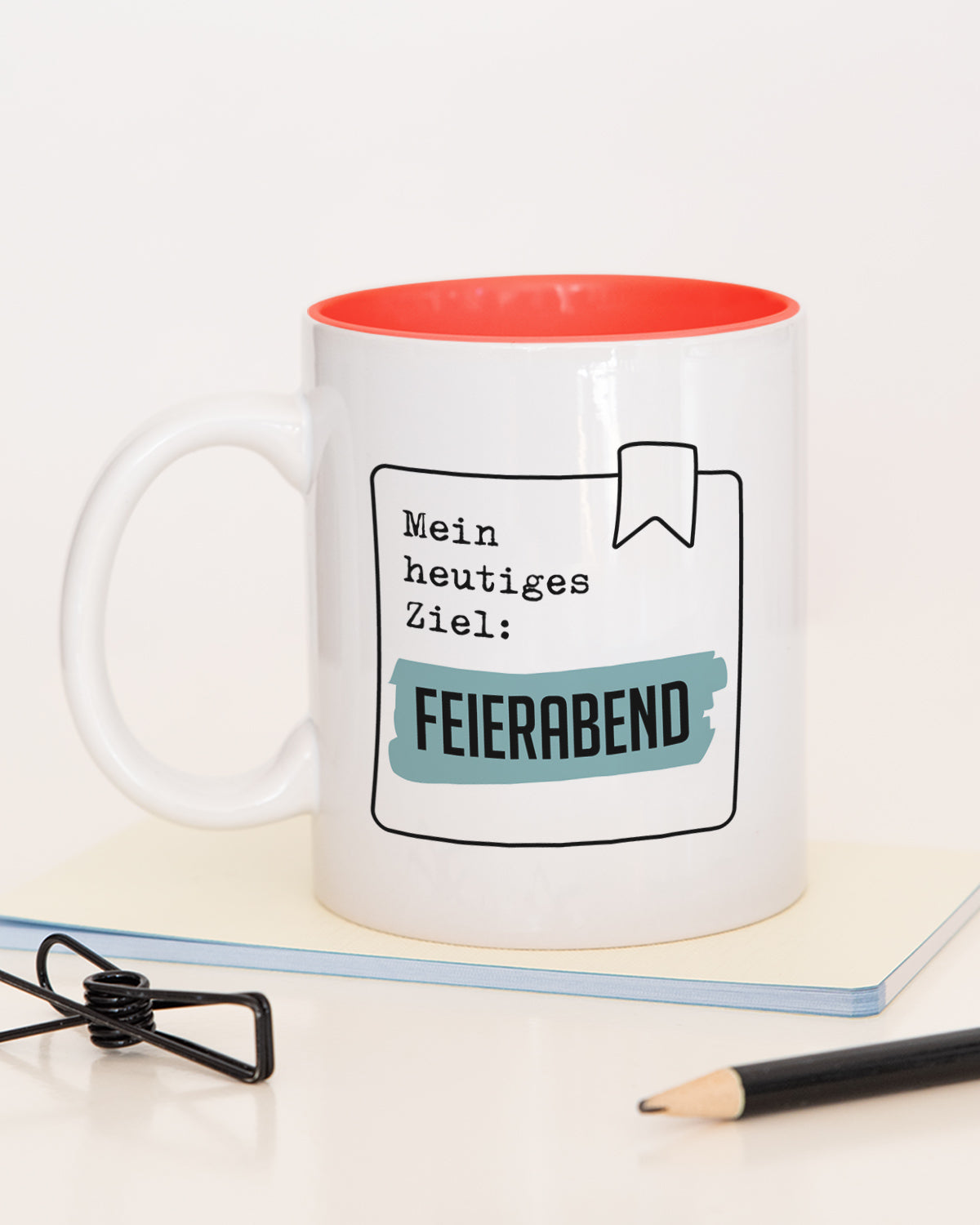 Feierabend - Tasse Rot Tasse Lieblingskollegen®