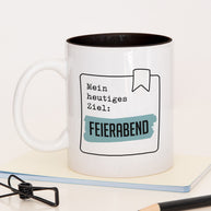 Feierabend - Tasse Schwarz Tasse Lieblingskollegen®