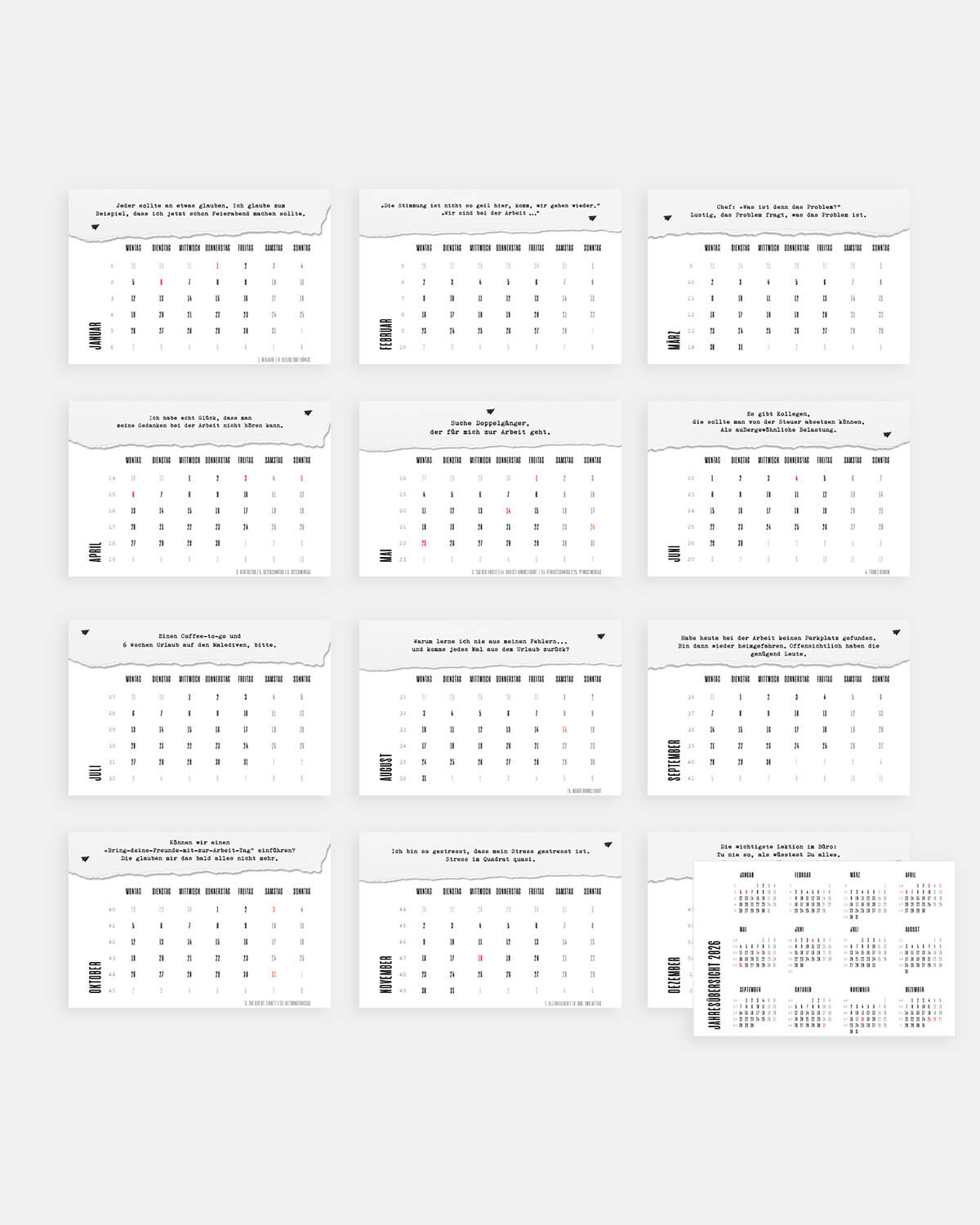 Best of LK - Monatstischkalender 2026 Kalender Lieblingskollegen®