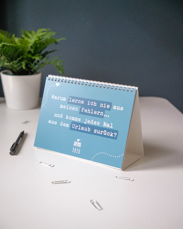 Best of LK - Monatstischkalender 2026 Kalender Lieblingskollegen