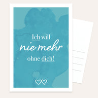 Nie mehr ohne dich - Postkarte