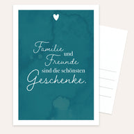 Familie und Freunde - Postkarte