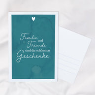Familie und Freunde - Postkarte