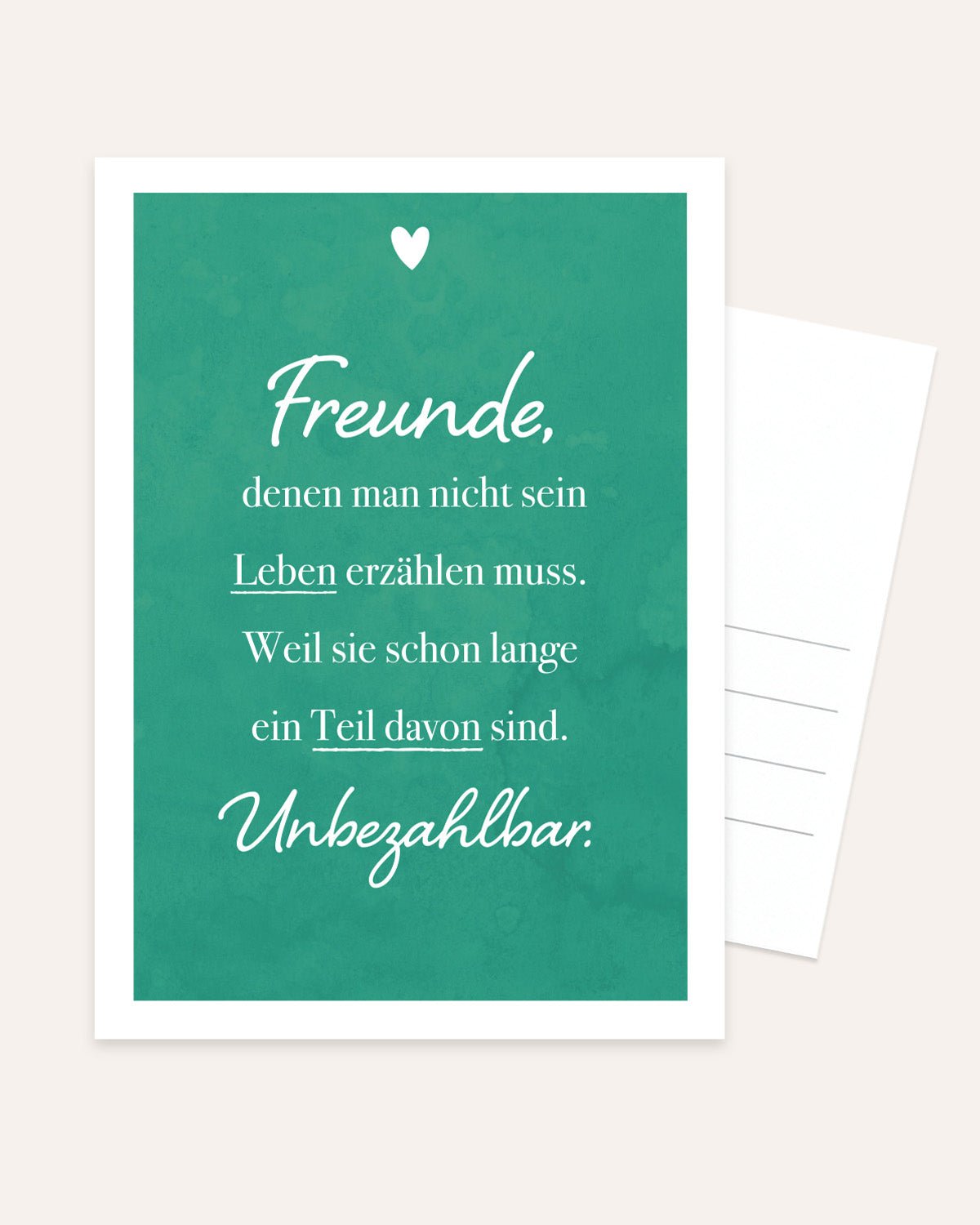 Freunde - Postkarte Postkarte Lieblingsmensch®