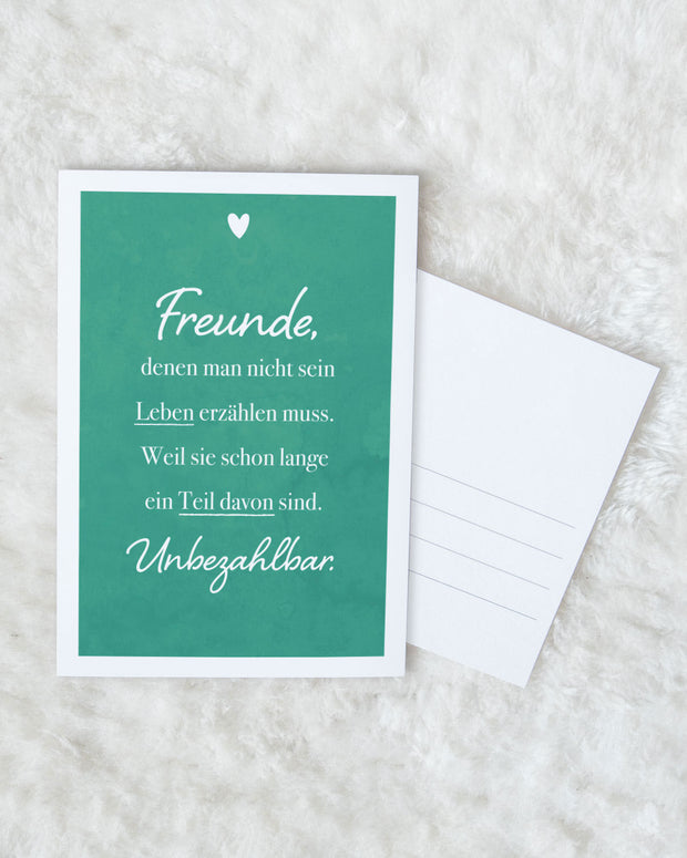 Freunde - Postkarte Postkarte Lieblingsmensch®