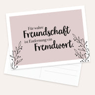 Wahre Freundschaft - Postkarte
