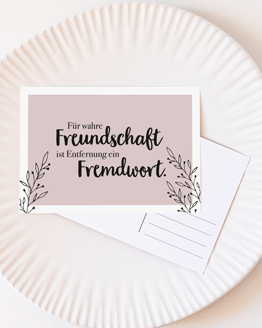 Wahre Freundschaft - Postkarte