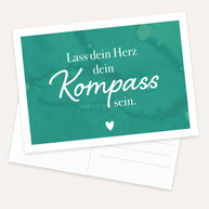 Kompass - Postkarte