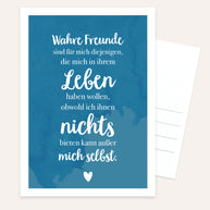 Wahre Freunde - Postkarte