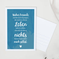 Wahre Freunde - Postkarte