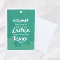 Alltagsheld - Postkarte