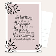 The best thing in Life - Postkarte