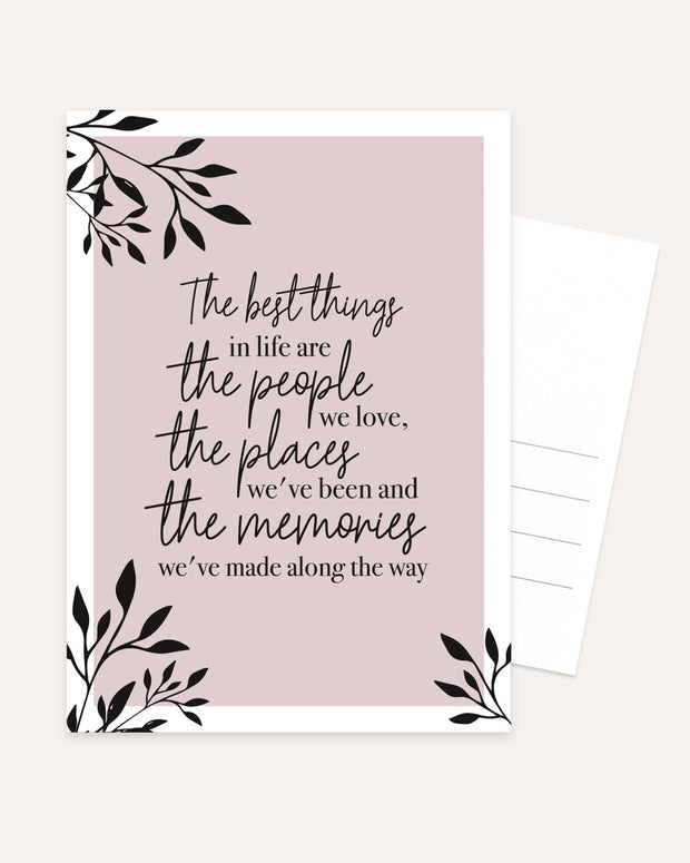 The best thing in Life - Postkarte