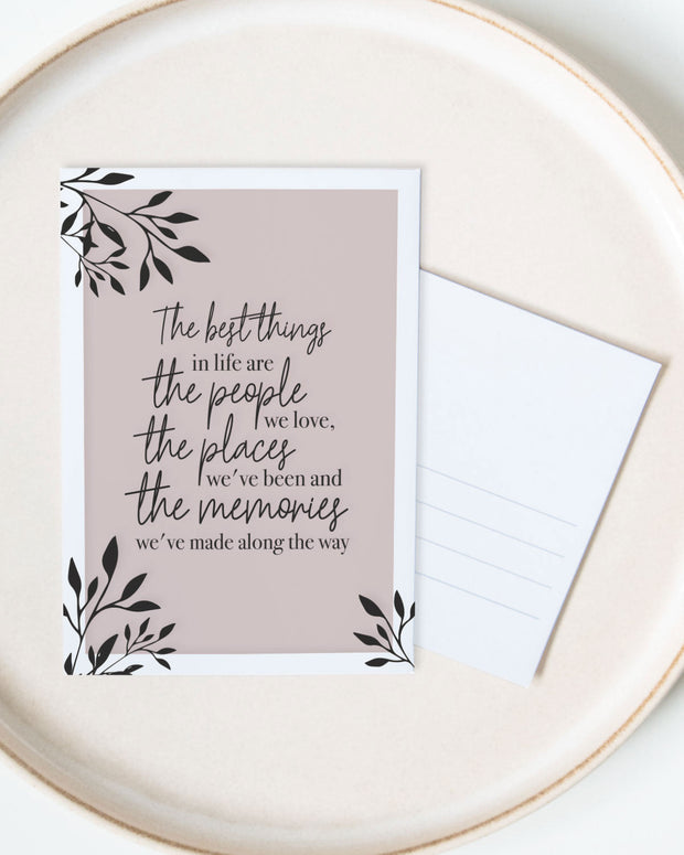 The best thing in Life - Postkarte